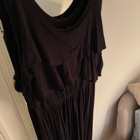 Black Tiered Maxi Dress - Picture 6 of 6
